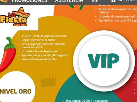 Bonus Vip La Fiesta Casino