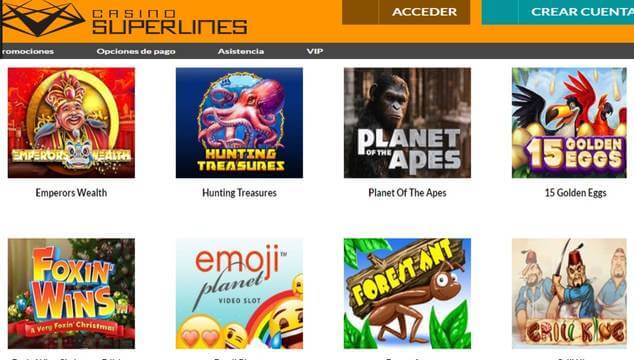 Promotion Bonus sans dépôt Casino Superlines