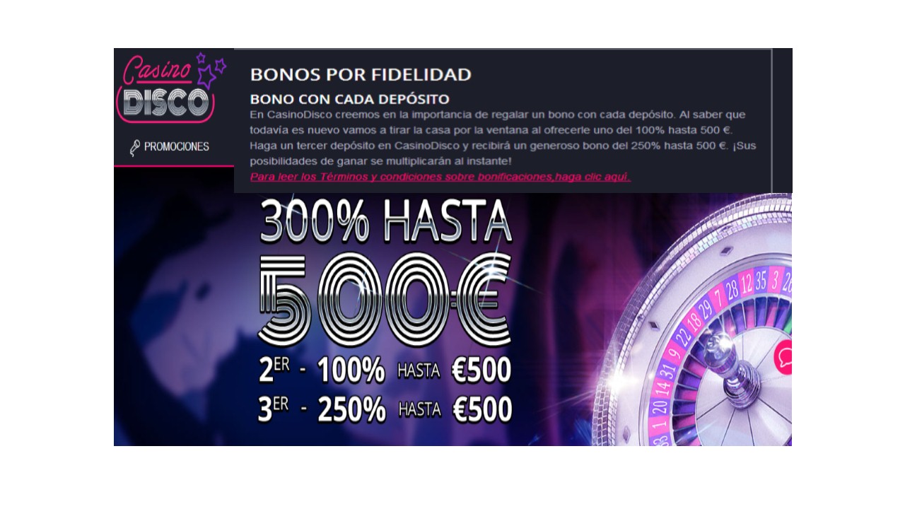 Casino Disco a un bonus de fidélité fantastique